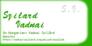 szilard vadnai business card